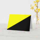 Anarcho-kapitalistische Flagge Karte (Gelbe Blume)