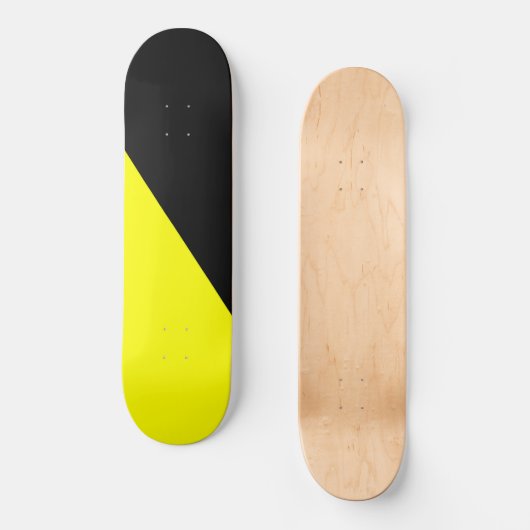 Anarcho-kapitalistische Flagge Skateboard (Vorderseite)