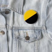 Anarcho kapitalistisches Schwarzes und gelb Button (Beispiel)