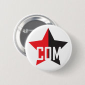 Anarcho-Kommunistischer Stern Button (Vorne & Hinten)