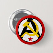 Anarcho-kommunistisches Logo Button (Vorne & Hinten)