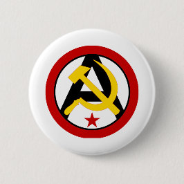 Anarcho-kommunistisches Logo Button