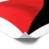 Anarcho-Syndikalismus Flag Poster Print (Ecke)