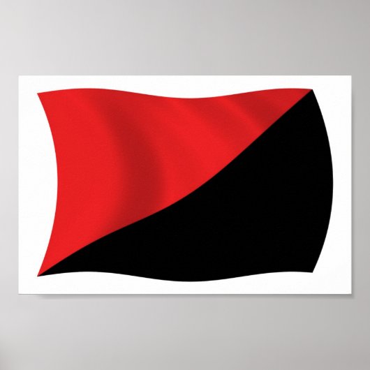 Anarcho-Syndikalismus Flag Poster Print (Vorne)