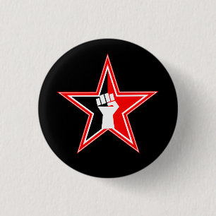 Anarcho-Syndikalist Revolutionärs-Knopf Button