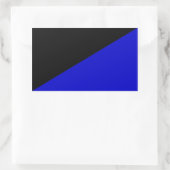 Anarcho-transshumanistische Flagge Gedreht Rechteckiger Aufkleber (Tasche)