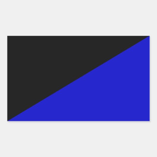 Anarcho-transshumanistische Flagge Gedreht Rechteckiger Aufkleber (Vorderseite)