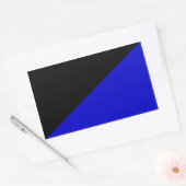 Anarcho-transshumanistische Flagge Gedreht Rechteckiger Aufkleber (Umschlag)