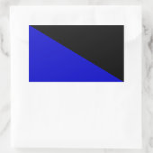 Anarcho-transshumanistische Flagge Rechteckiger Aufkleber (Tasche)