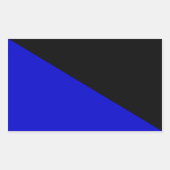 Anarcho-transshumanistische Flagge Rechteckiger Aufkleber (Vorderseite)