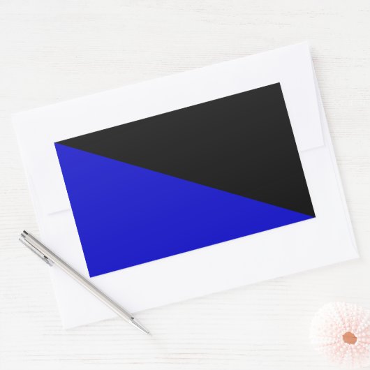 Anarcho-transshumanistische Flagge Rechteckiger Aufkleber (Umschlag)