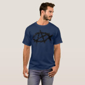 AnarchoChristian No King außer Christ Anarchist T-Shirt (Vorne ganz)