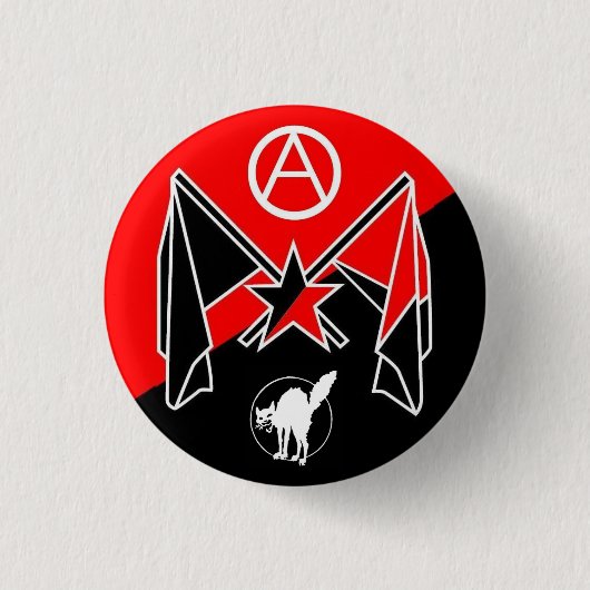 Anarchosyndikalismus Button (Vorderseite)