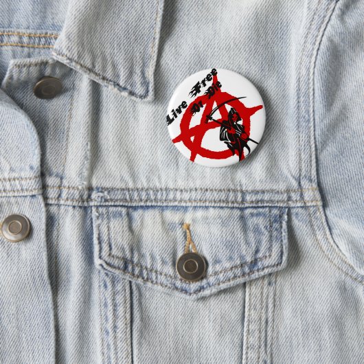 Anarchy Grim Sensenmann Button (Beispiel)