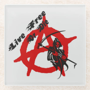 Anarchy Grim Sensenmann Glasuntersetzer