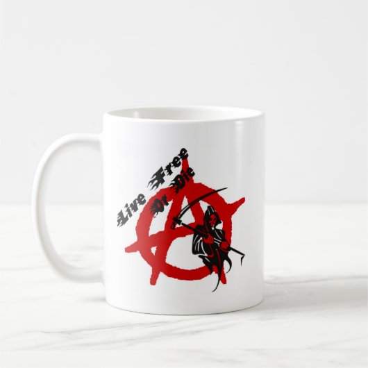 Anarchy Grim Sensenmann Kaffeetasse (Links)