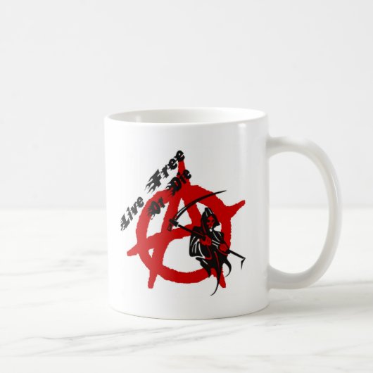 Anarchy Grim Sensenmann Kaffeetasse (Rechts)
