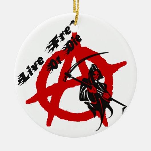 Anarchy Grim Sensenmann Keramikornament (Vorne)