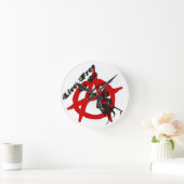 Anarchy Grim Sensenmann Runde Wanduhr (Zuhause)
