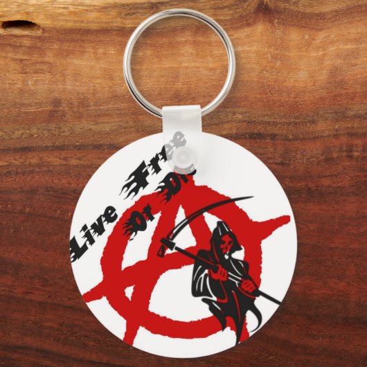 Anarchy Grim Sensenmann Schlüsselanhänger (Vorderseite)