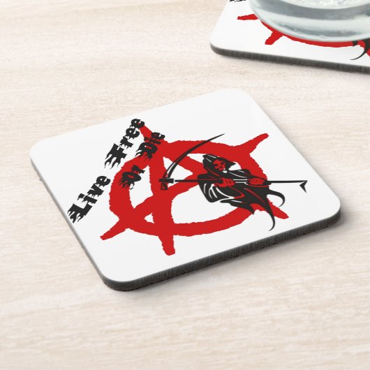 Anarchy Grim Sensenmann Untersetzer (Linke Seite)