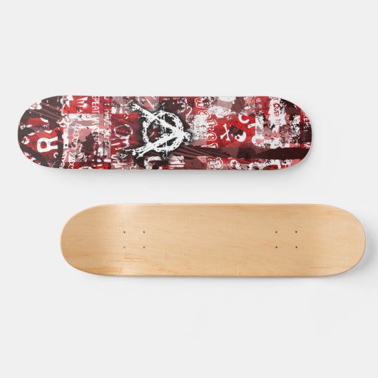 Anarchy Grunge Skateboard (Horizontal)