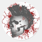 Anarchy Mohawk Skull Stickers (Vorderseite)
