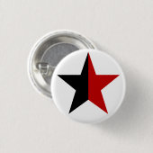 Anarchy Star Klassisch (schwarz / rot) Button (Vorne & Hinten)