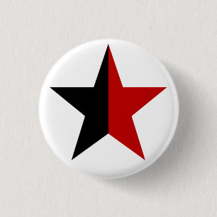 Anarchy Star Klassisch (schwarz / rot) Button