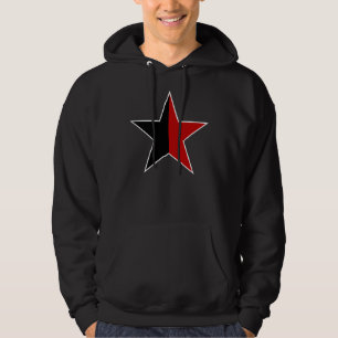 Anarchy Star Klassisch (schwarz / rot) Hoodie
