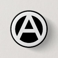 Anarchy Symbol Klassisch (schwarzer Hintergrund)