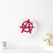 Anarchy SYmbol Runde Wanduhr (Zuhause)