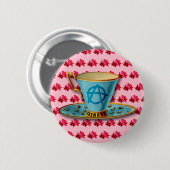 Anarchy Teacup Button Abzeichen (Vorne & Hinten)