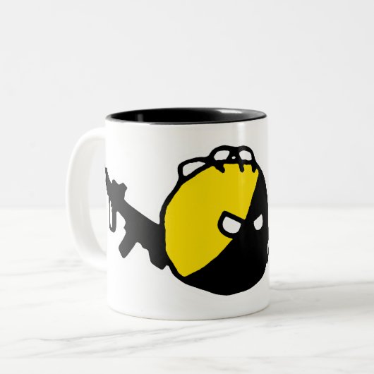 Anarchyball Anarchokapitalistin Coffe Café Tasa Ta Zweifarbige Tasse (Vorderseite Links)