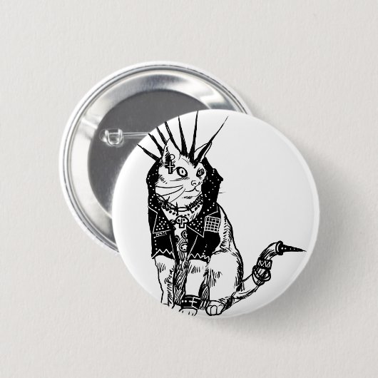 Anarkitty in Großbritannien Button (Vorne & Hinten)