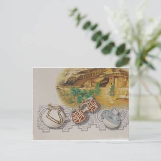 Anasazi Pottery Postkarte (Stehend Vorderseite)