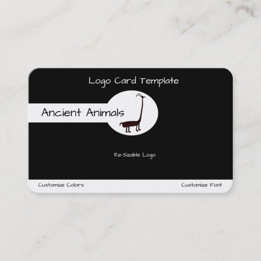 Anasazi Ute Logo Tier Visitenkarte (Vorderseite)