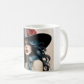 Anastasia A Steampunk Girl Kaffeetasse (VorderseiteRechts)