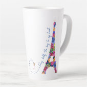 Anastasia Floral Eiffel Tower Paris Milchtasse (Rechte Ecke)