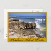 Anastasia Formation, Hutchinson Island, Florida Postkarte (Vorne/Hinten)