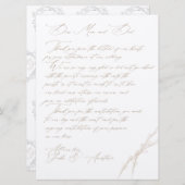 Anastasia & John Custom Wedding Vielen Dank Einladung (Vorne/Hinten)