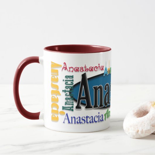 Anastasia-Kaffee-Tasse Tasse (Mit Donut)