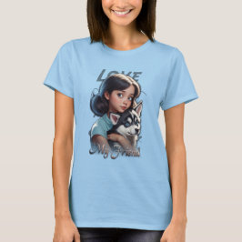 Anastasia und Sibiriens Husky T-Shirt