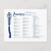 Anastasie Postkarte (Vorderseite)