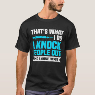 Anästhesie CRNA Anästhesiepflegekraft & Anästhesio T-Shirt