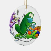 Anästhesie-Frosch-Verzierung Keramik Ornament (Rechts)
