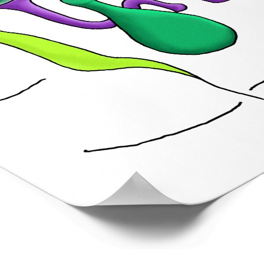 Anästhesie Froschkunst Print Poster (Ecke)