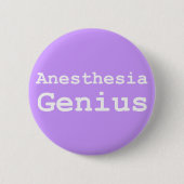 Anästhesie Genius Geschenke Button (Vorderseite)