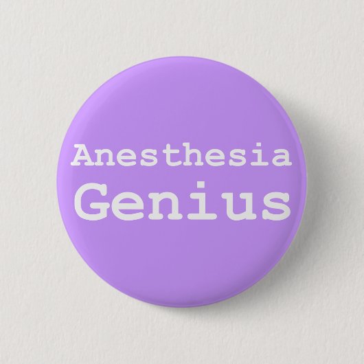 Anästhesie Genius Geschenke Button (Vorderseite)