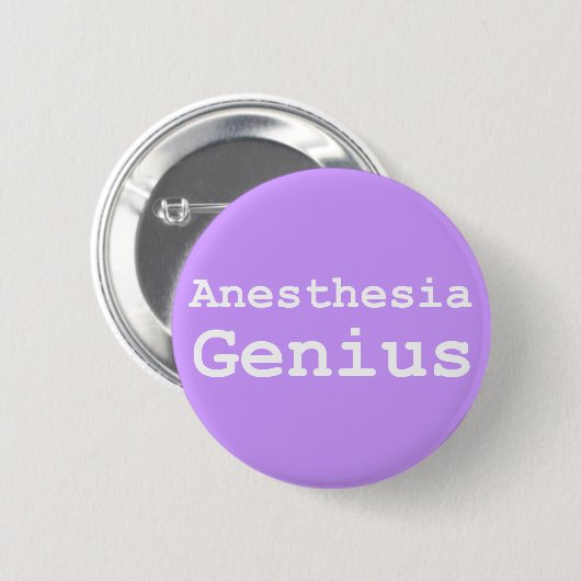 Anästhesie Genius Geschenke Button (Vorne & Hinten)